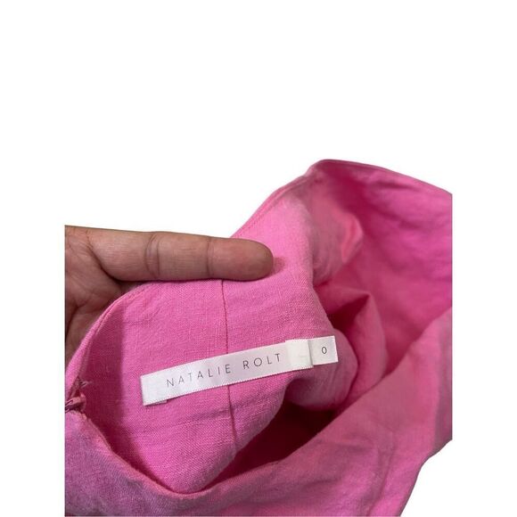 Natalie Rolt Vibrant Pink Halter Mini Dress - Picture 8 of 9